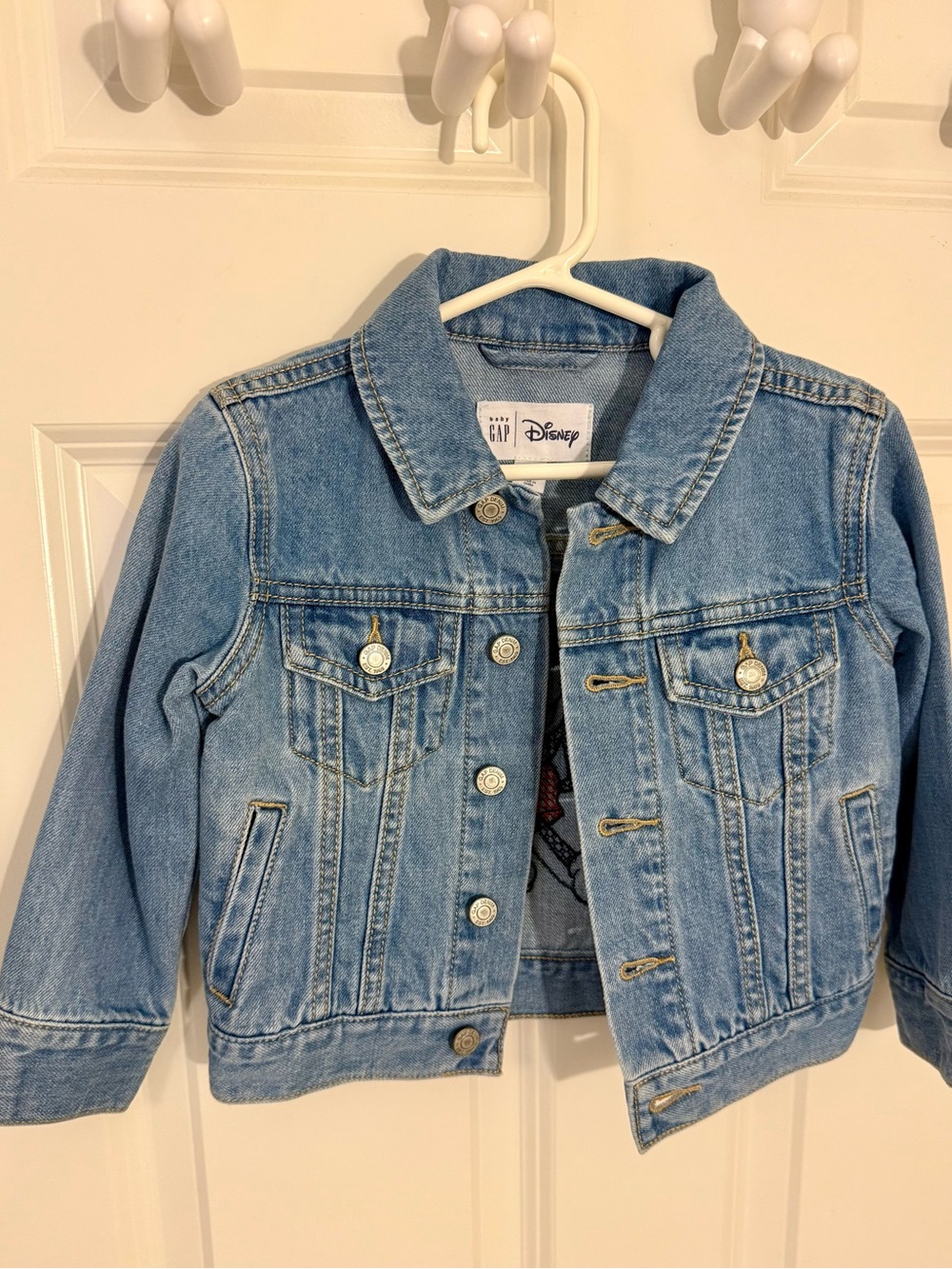 Light Blue Mickey Denim Kids' Jacket - size 2T
